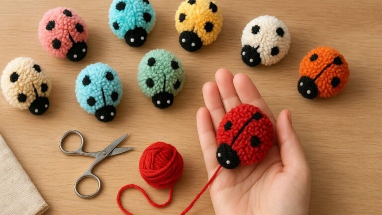 Une astuce fabuleuse pour transformer du simple fil en coccinelles décoratives…