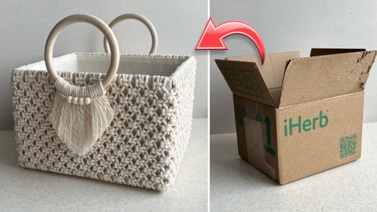 Une astuce méconnue pour transformer vos vieilles boîtes en paniers déco uniques…