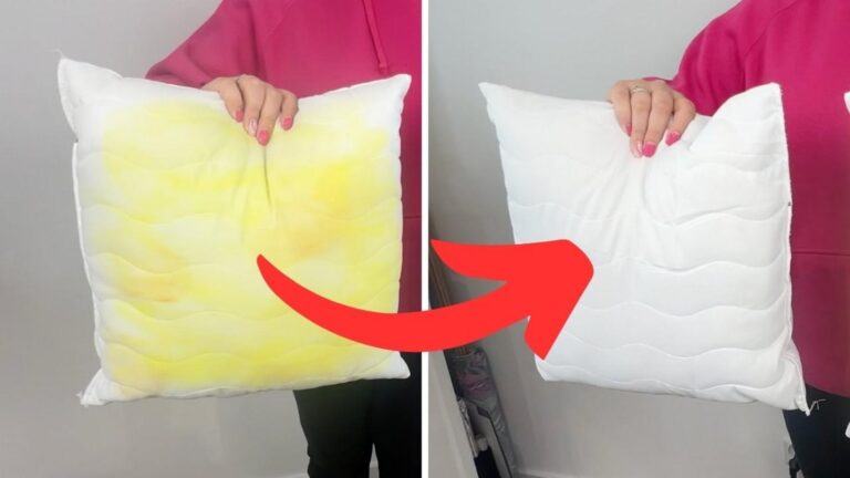 Cette astuce oubliée fait disparaître les taches jaunes des oreillers… sans machine ni