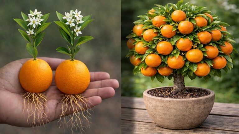 Une astuce méconnue pour faire pousser un oranger à partir d&rsquo;un fruit…