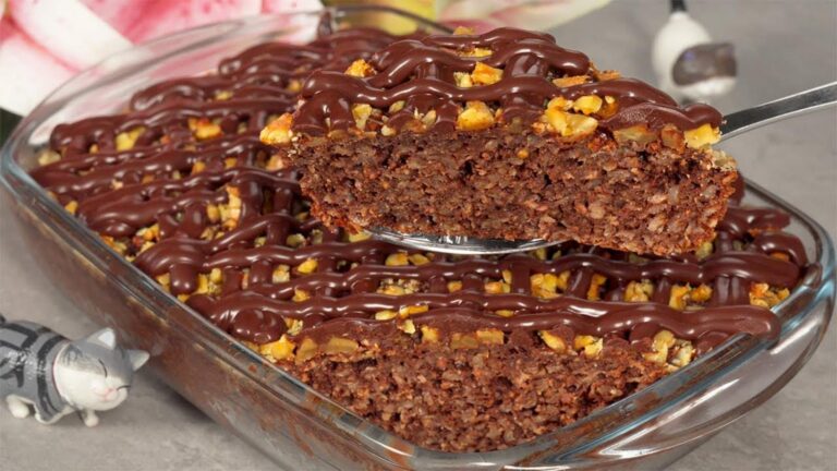 Ce dessert sain sans gluten… une solution simple avec flocons d&rsquo;avoine et cacao !