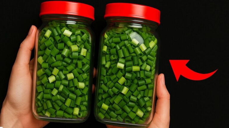 Cette méthode simple pour conserver vos oignons verts un an… découvrez le secret !