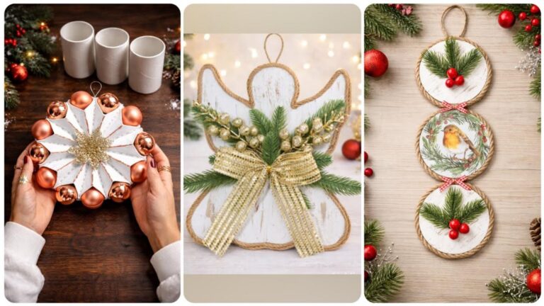 Découvrez comment transformer des rouleaux de papier en déco de Noël féérique…