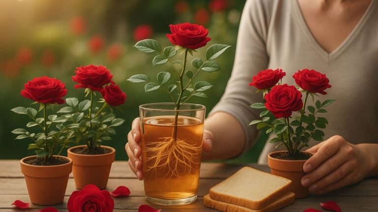 Faites fleurir vos roses toute l&rsquo;année avec cette méthode en 1 tasse !
