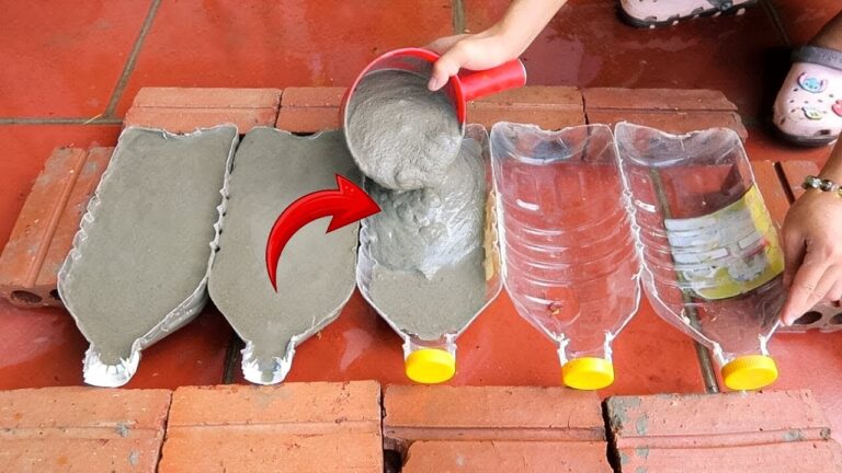 5 idées surprenantes pour transformer des bouteilles en plastique avec du ciment !