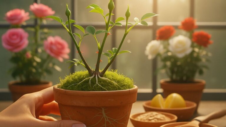 Cette astuce avec 1 cuillère multiplie vos boutures de roses comme par magie !