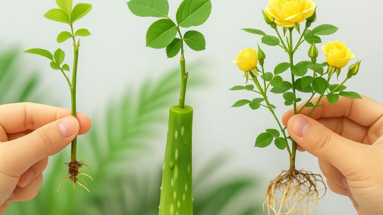 Faites pousser 999 racines de roses dans de l&rsquo;aloe vera en une nuit ! Découvrez comment.