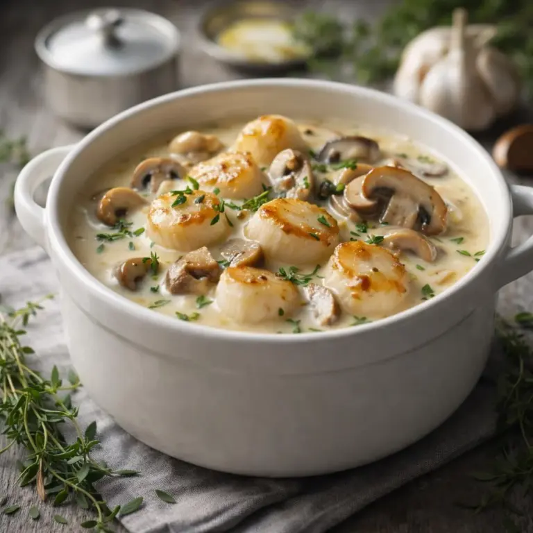 Blanquette de Saint-Jacques aux champignons : la recette crémeuse à tester