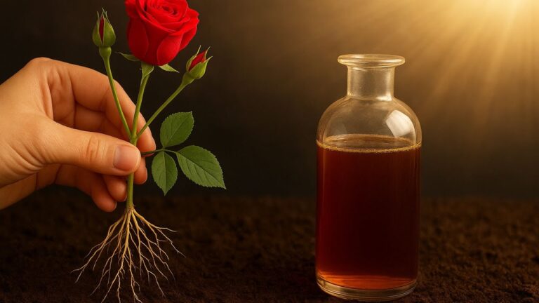 Faites pousser 7 racines incroyables de roses dès le matin avec ce liquide magique !