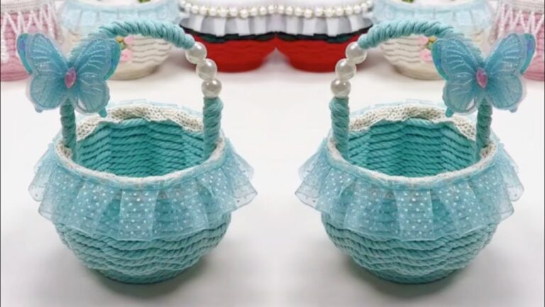 5 idées faciles pour réaliser un joli panier fleuri avec des gobelets en papier !