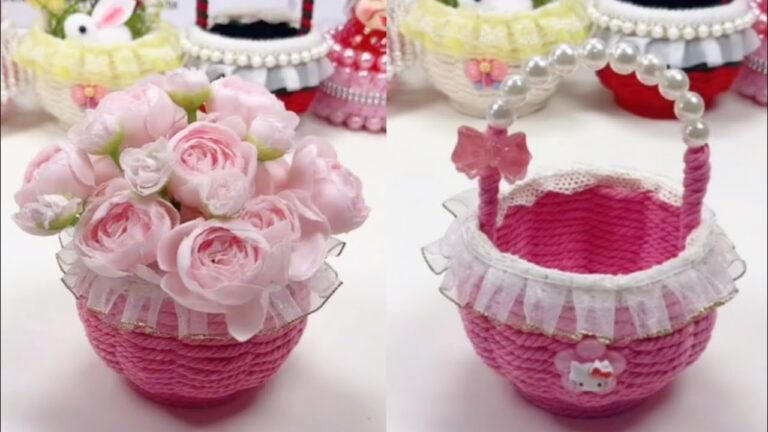 7 idées simples pour transformer une tasse en panier floral unique à offrir !