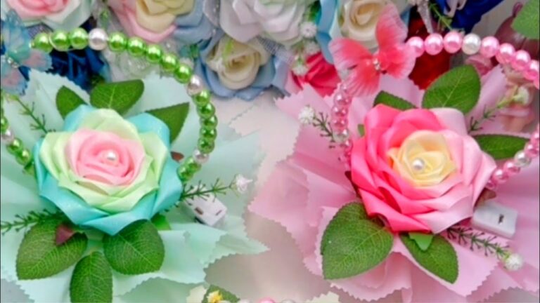 Créez 5 roses en ruban faciles pour embellir vos créations DIY !