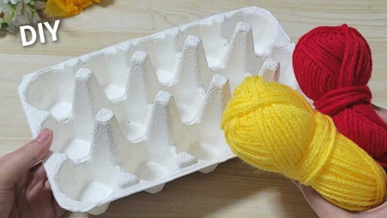 10 idées DIY pour décorer Pâques avec des cartons d&rsquo;œufs et du fil !