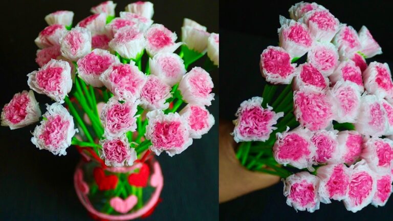 5 étapes pour créer de superbes fleurs en papier crépon facilement !