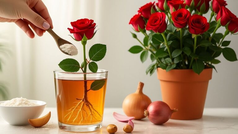Découvrez comment une cuillère de cette poudre transforme vos roses en une nuit !