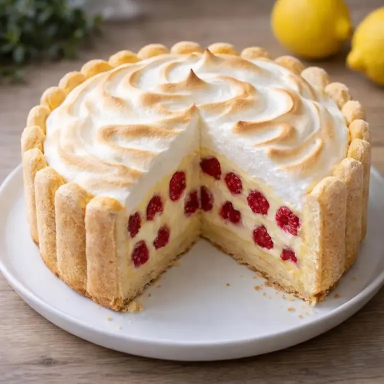 Tarte au citron meringuée et framboises : la recette parfaite à essayer